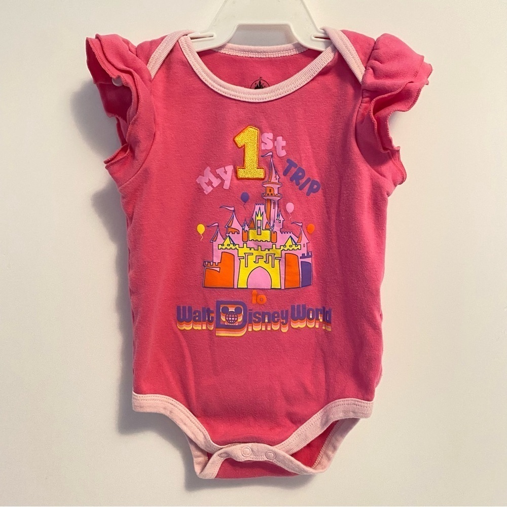 Disney Baby Girl "My 1st Trip To Walt Disney World" Bodysuit Size 18-24 Months